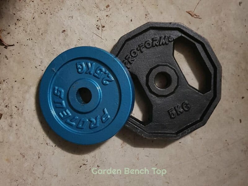 Gym Weights for plant stabilizers