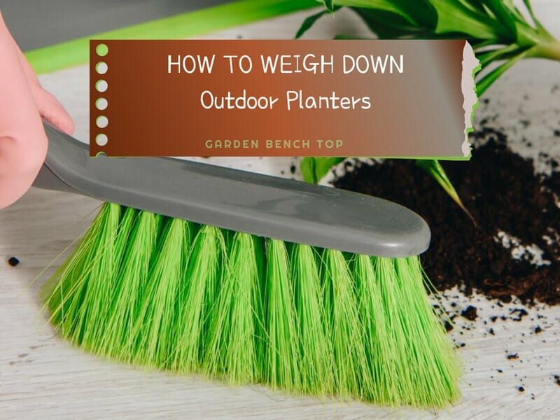 How to weigh down real planters