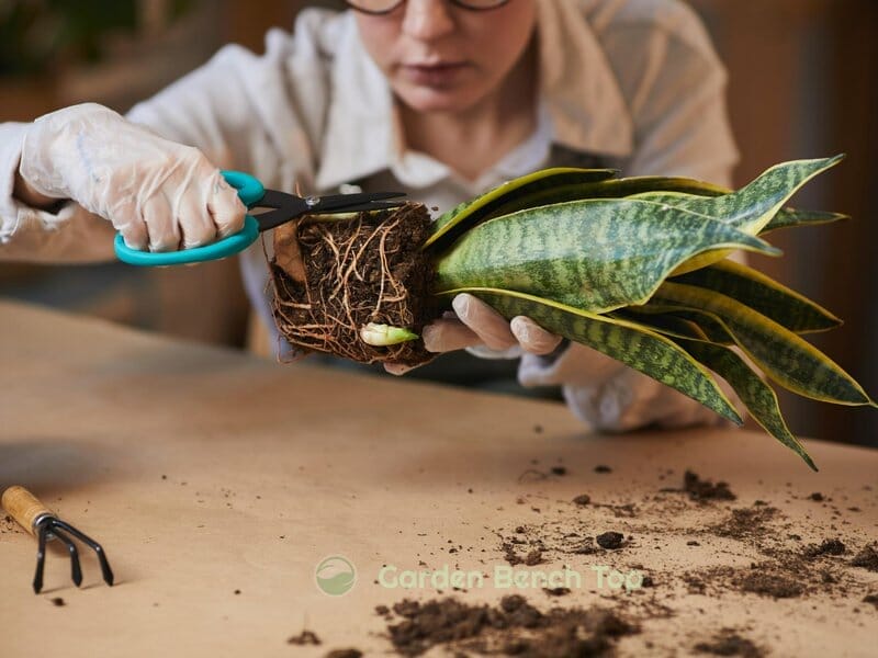 fixing root rot in snake plant