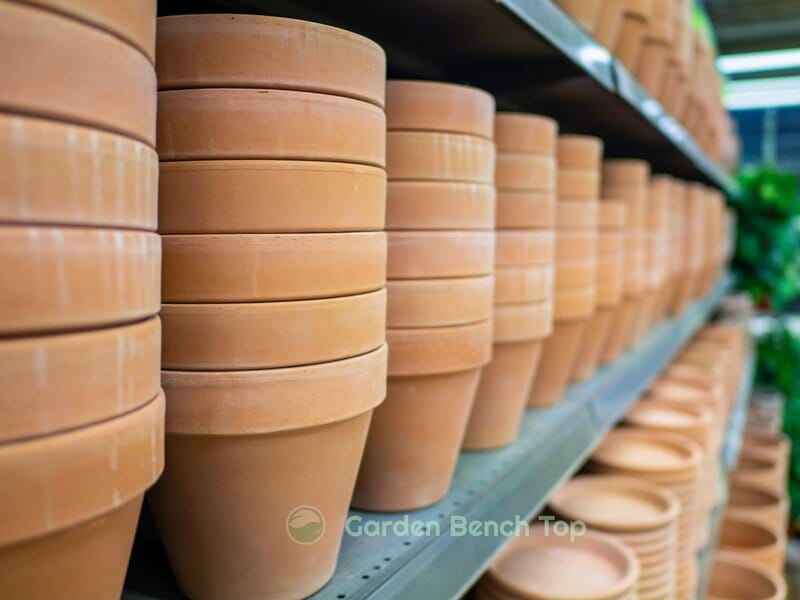 variety of pots