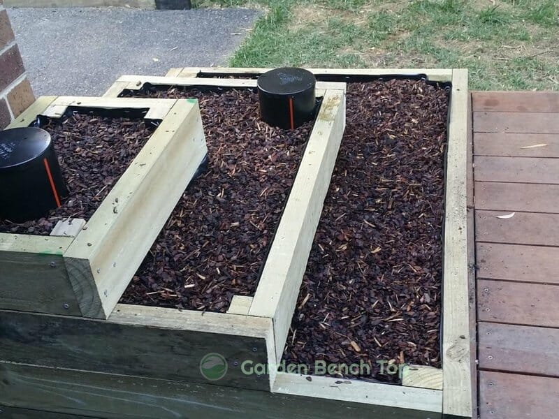 finished tiered garden