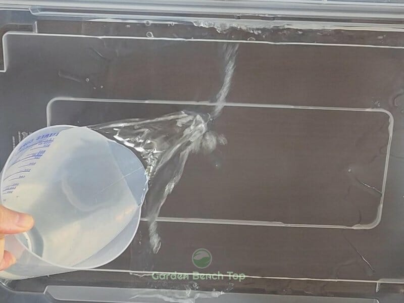 fill with distilled water