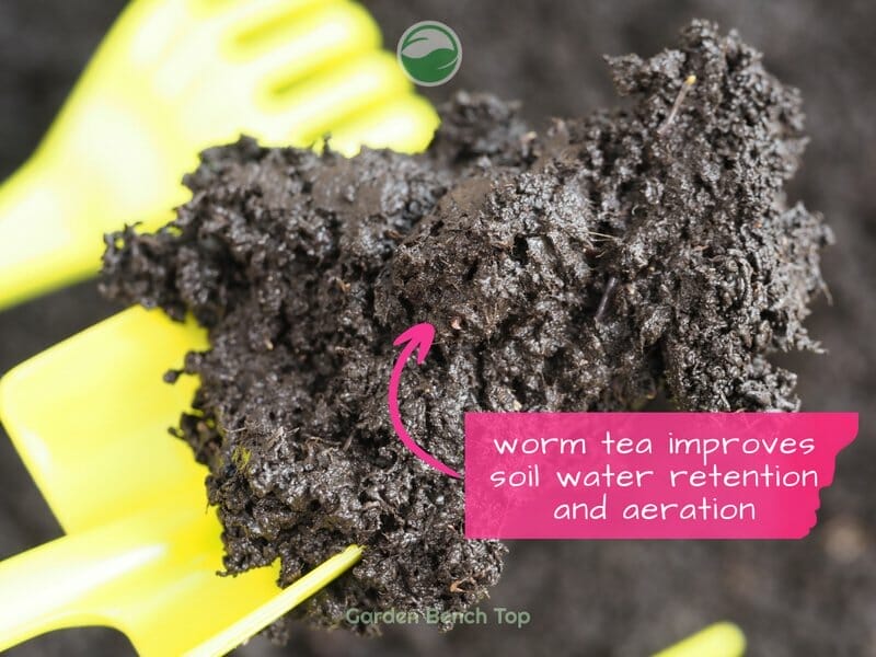 worm tea improves soil structure