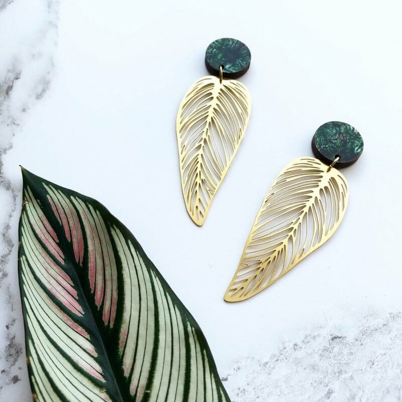 Gold Leaf Earrings