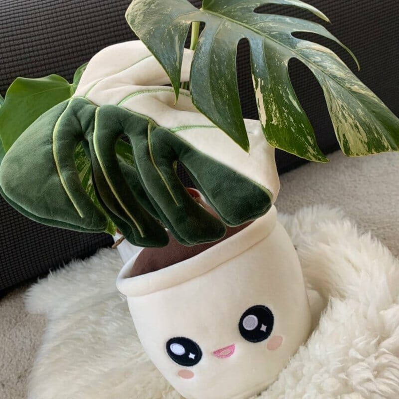 Monstera Albo Plant Plush